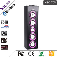 BBQ KBQ-705 45W 5000mAh Factory Direct Sale Wood Body Disco Bluetooth Speaker Light